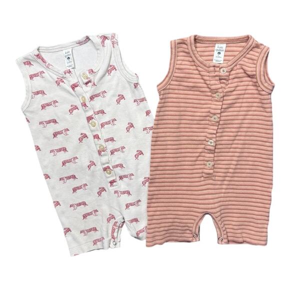 Kate Quinn Set of 2 Shortalls- 100% Organic Cotton - Size 12-18 months - Picture 1 of 4